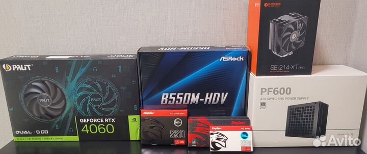 Ryzen 3600 / RTX 4060 / 1.2 SSD игровой компьютер
