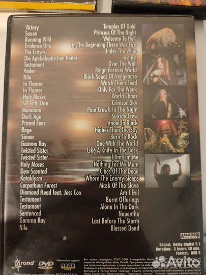 Metal Концертные DVD, Monsters of Metal