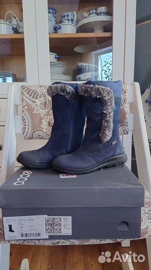Зимние сапоги ecco 30 для девочки