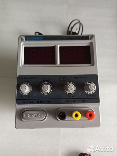 Лабораторный блок питания element 1502DD 15V 2A