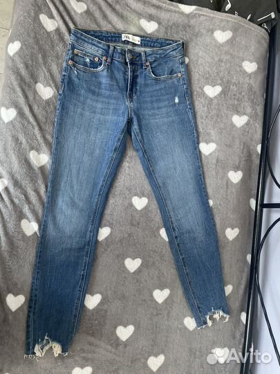 Джинсы zara skinny 38