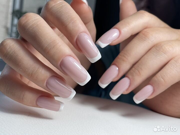 Маникюр с покрытием, наращивание