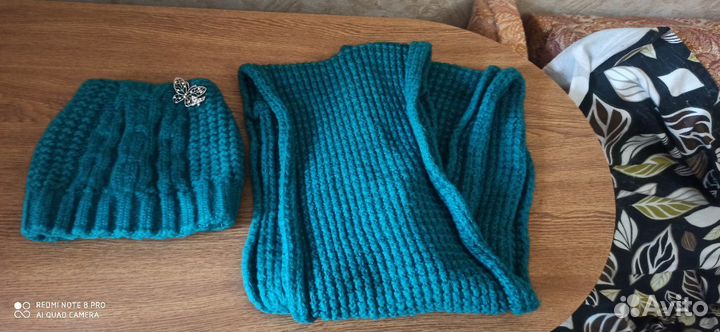 Шарф и шапка зимние