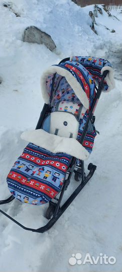 Детские санки коляска Ника