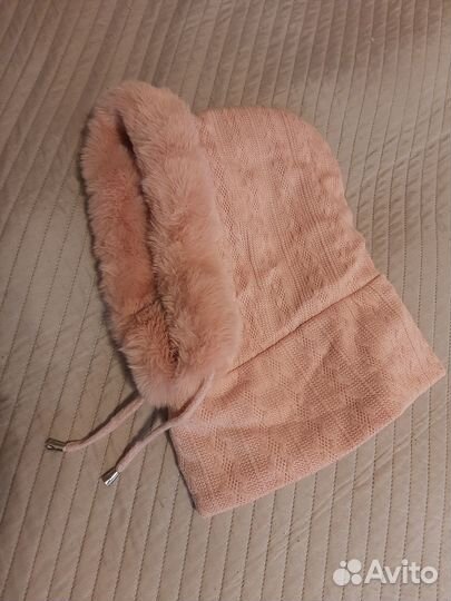 Шапка женская капюшон снуд