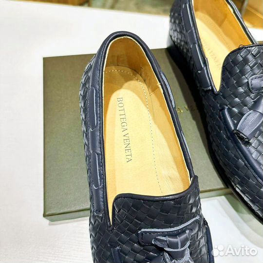 Мужские туфли Botegga Venetta синие с кисточкой