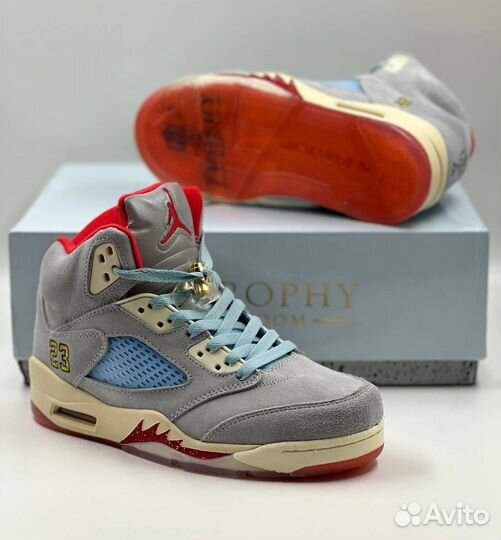 Кроссовки Мужские Nike Air Jordan 5 Retro Ice Blue