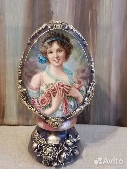 Яйцо пасхальное интерьерное. Ручная работа