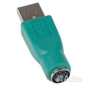 Переходник с PS 1/2 гнездо на USB штекер