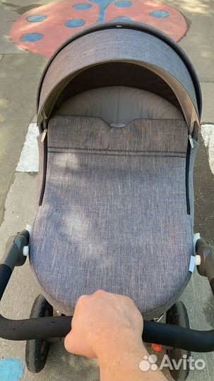 Люлька от коляски Stokke Trailz серый меланж