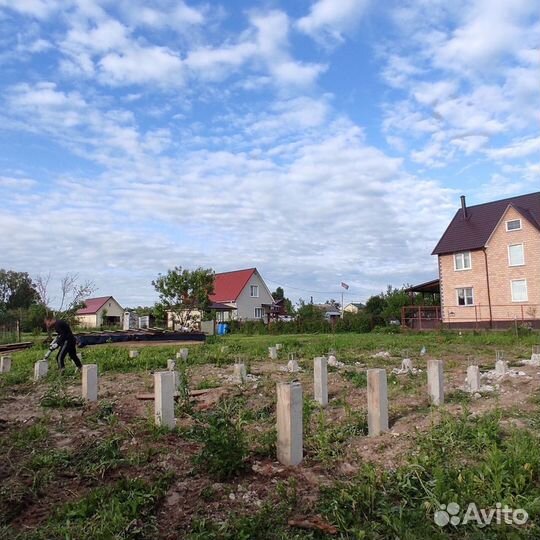 Фундамент на сваях/ жб сваи