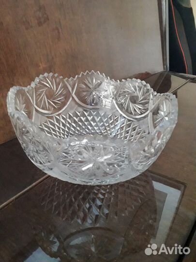Салатница хрусталь