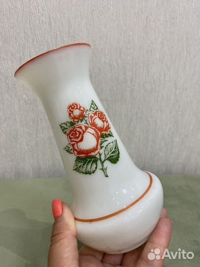 Ваза СССР Фруктовница Мраморная крошка 70е Редкая