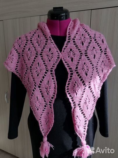 Бактус вязаный (шаль/косынка/шарф)