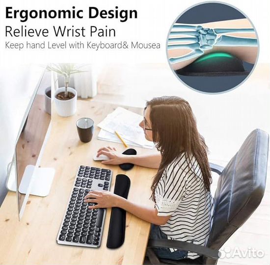 Подушка для запястья + удобная подушка для мыши