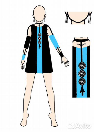 Отрисовка эскизов/разработка коллекции одежды