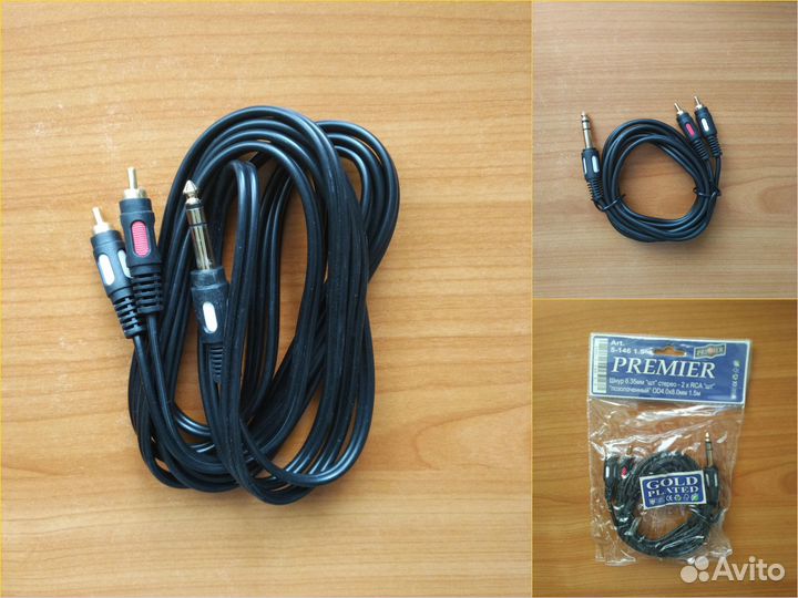 Коммутация Y-кабели Insert Jack 6.35/3.5