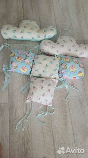 Подушки-бортики в кроватку