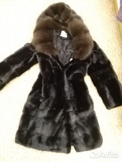 Шуба норковая с собором 44-46