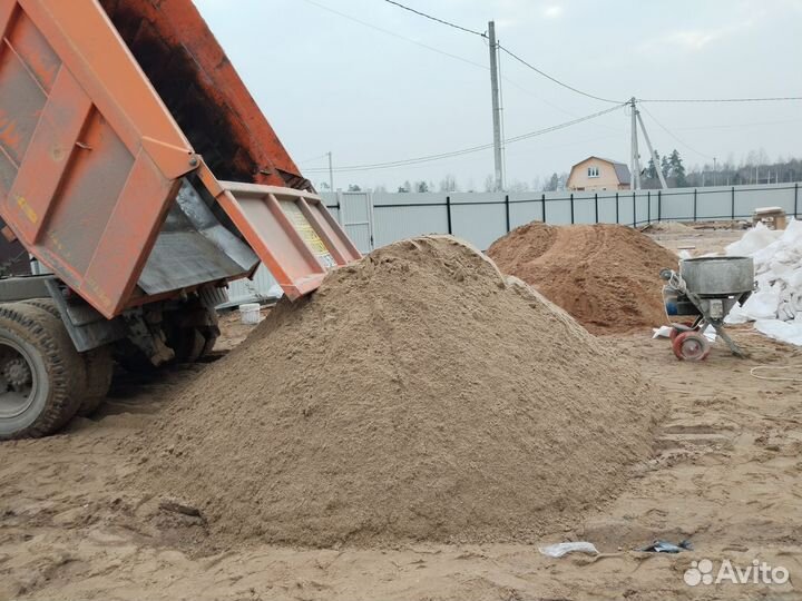 Песок щебень доставка