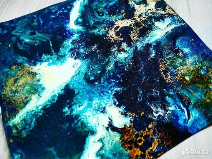 Картины абстрактные жидкий акрил