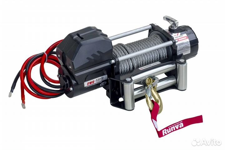 Лебёдка 12V Magnum (Runva) 12000 lbs 5443 кг Сталь