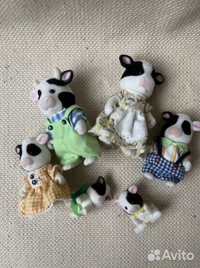 Sylvanian families семья коровок раритет