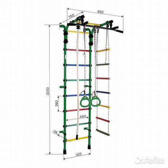 Шведская стенка - Спортивный комплекс Орленок