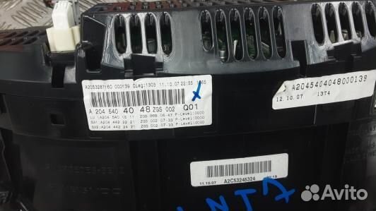 Щиток приборов mercedes benz C-class W204 (LNT07IT