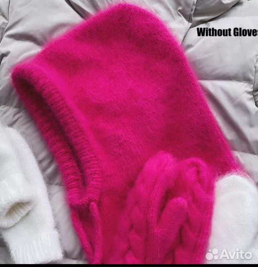 Вязаный капюшон, капор