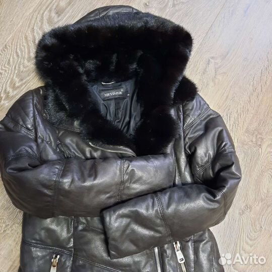 Кожаное пальто, пуховик парка дубленка