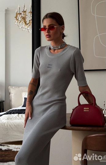 Платье лапша MIU MIU три цвета