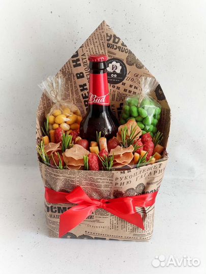 Мужские букеты съедобные, мужской букет, к пенному