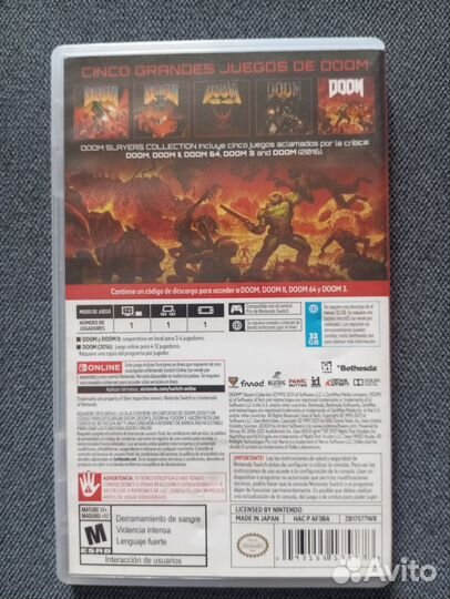 Doom nintendo switch