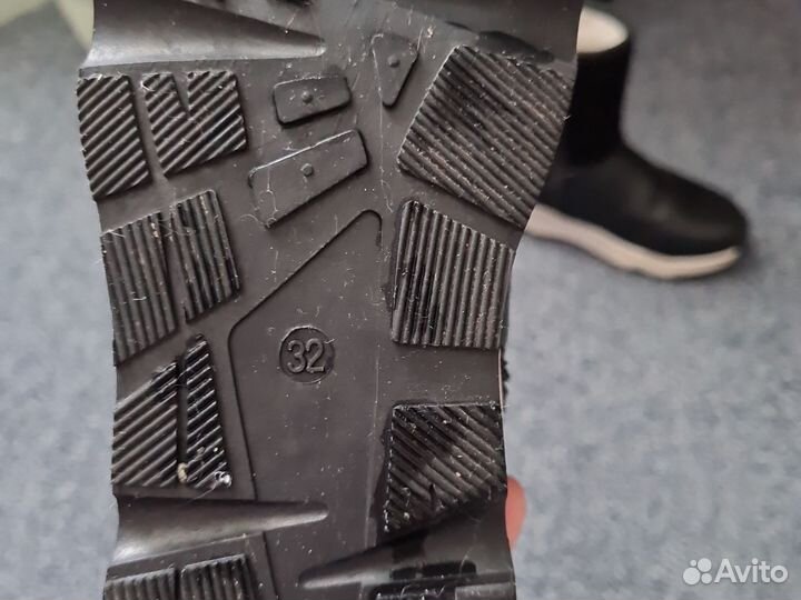 Зимние сапоги для девочки, натуральная кожа и мех