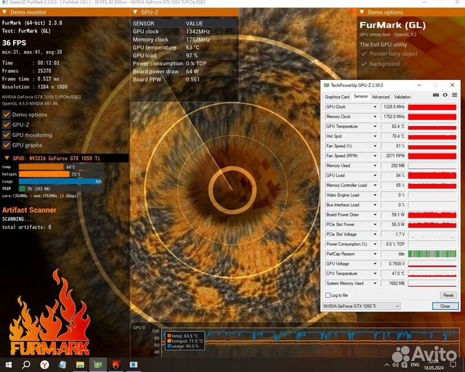 Видеокарта asus gtx 1050 ti 4gb