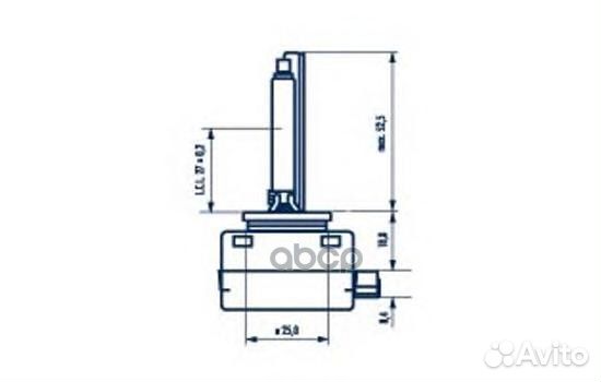 Лампа D1S 85V-35W (PK32D-2) 4300K (narva) 84010