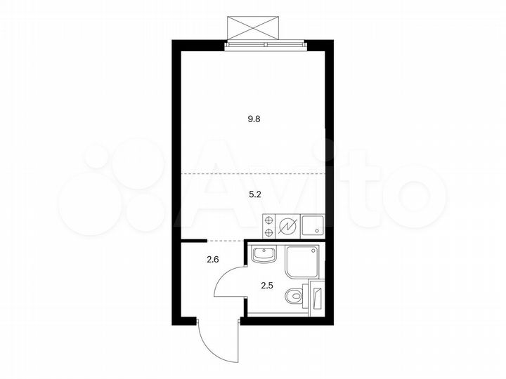 Квартира-студия, 20,1 м², 17/24 эт.