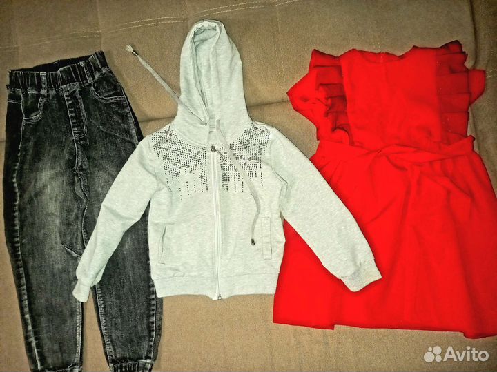 Детские вещи для девочки 110-122