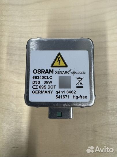 Ксеноновая лампа osram D3S