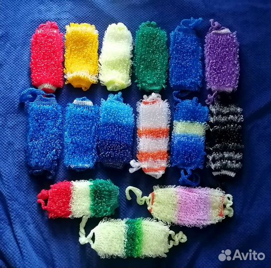 Мочалки ручной вязки