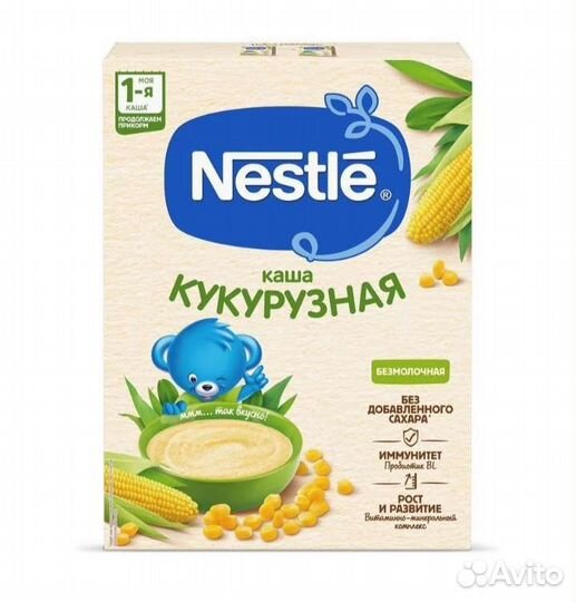 Безмолочная кукурузная каша Nestle
