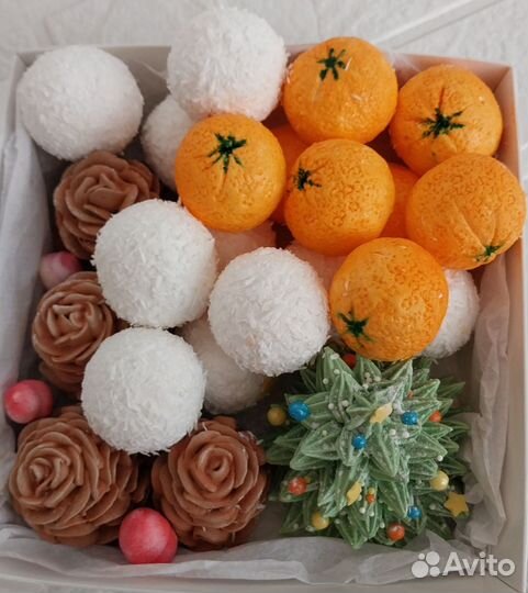 Подарок из зефира на Новый год