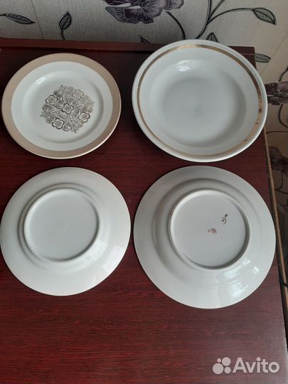 Посуда времен СССР: рюмки,тарелки, чашки