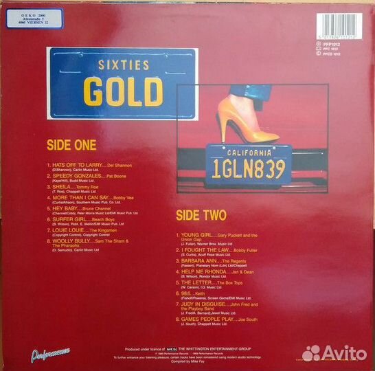 LP сборник Sixties Gold (16 Original Hits) UK 1989