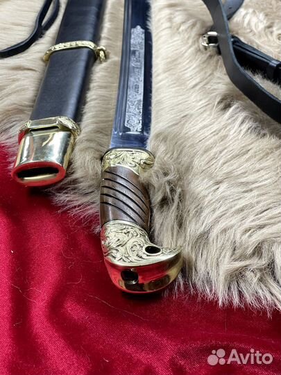 Шашка офицерска резная 3 дола