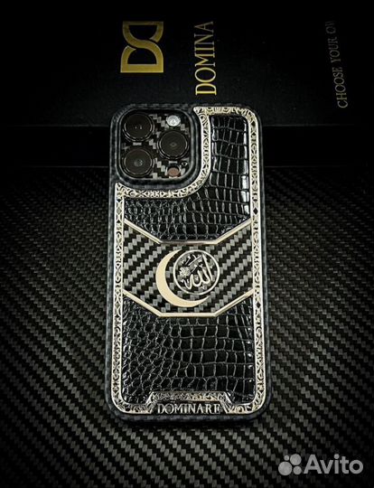 Чехол на iPhone 14 pro карбон Dominare