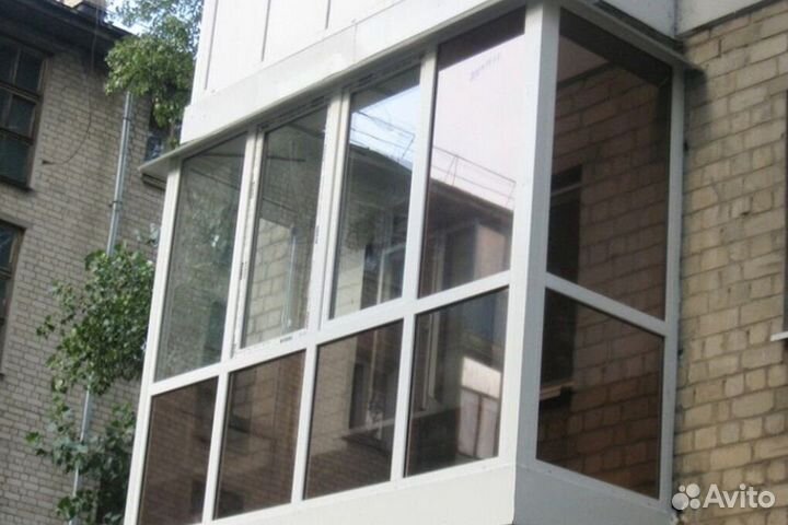 Остекление балконов и лоджий под ключ K4601