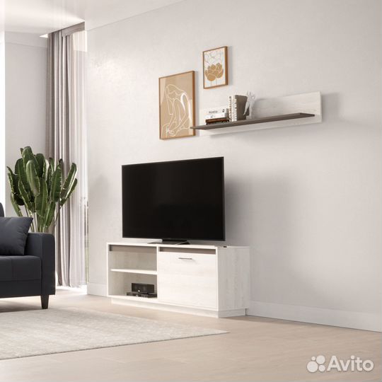 Тв-тумба Скара-951ip сосна белая под тв телевизор