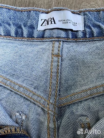 Джинсы Zara wide leg 34